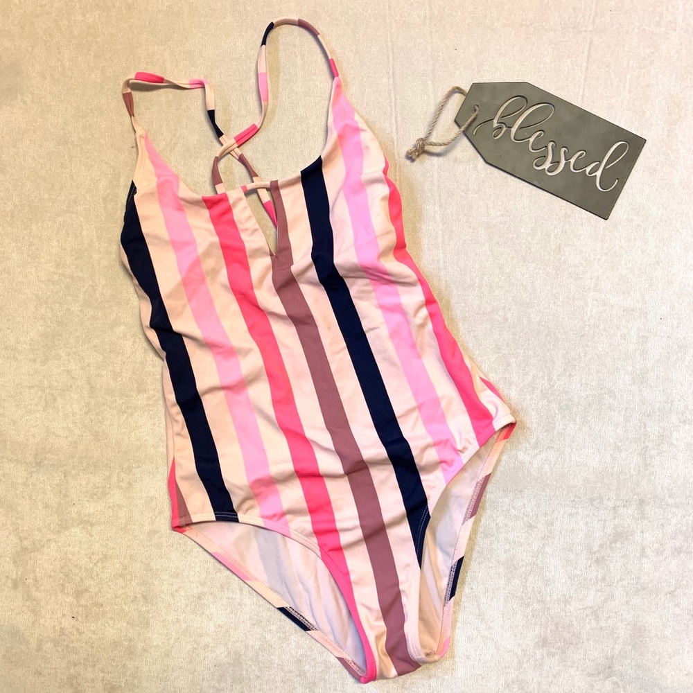 Xhilaration | Striped | Swim Suit